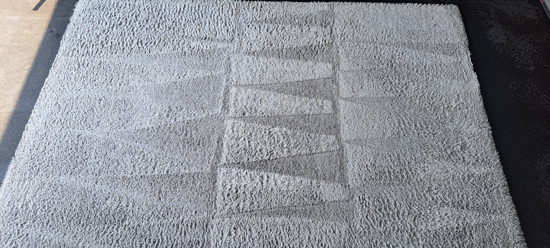 Area rug after cleaning
